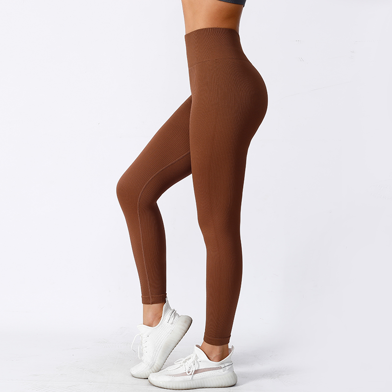 Pantalones de yoga esculpidos de cintura alta con compresión suave y aspecto elegante