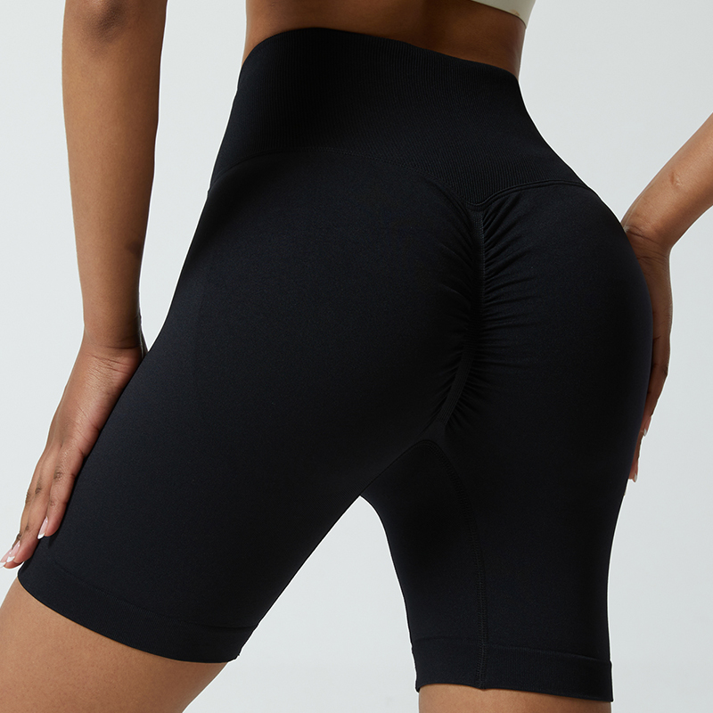 Pantalones cortos de yoga transpirables con tela que absorbe la humedad