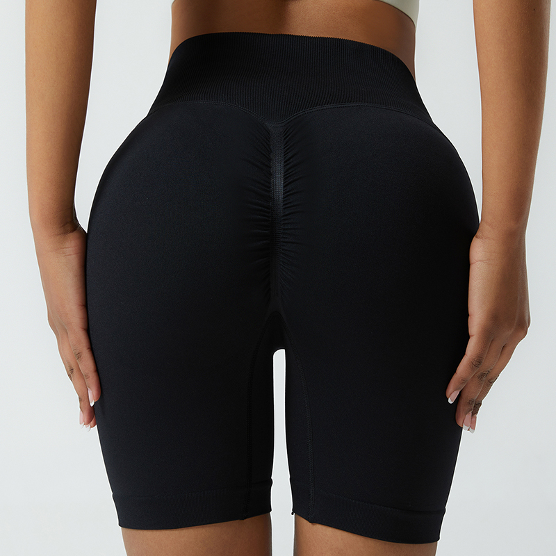 Pantalones cortos de yoga transpirables con tela que absorbe la humedad