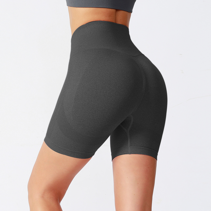 Pantalones cortos de yoga transpirables de ajuste cómodo con cintura elástica