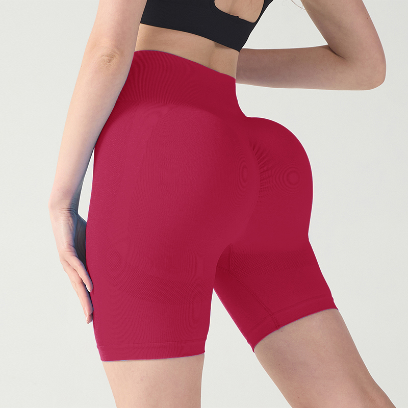 Pantalones cortos de yoga transpirables de cintura alta con ajuste perfecto y sensación de tacto suave