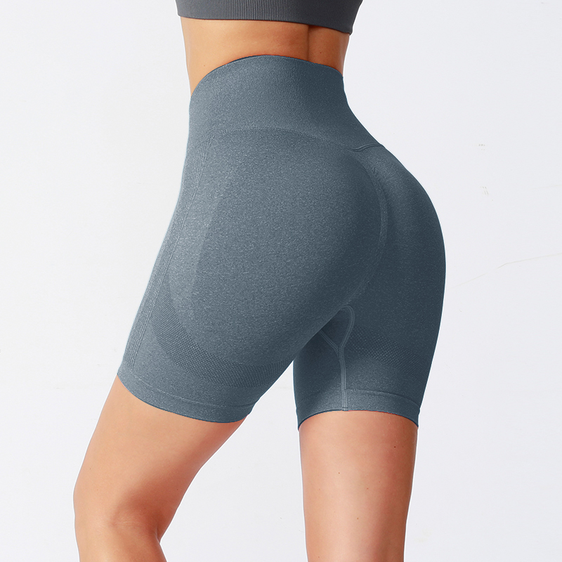 Pantalones cortos de yoga transpirables de ajuste cómodo con cintura elástica