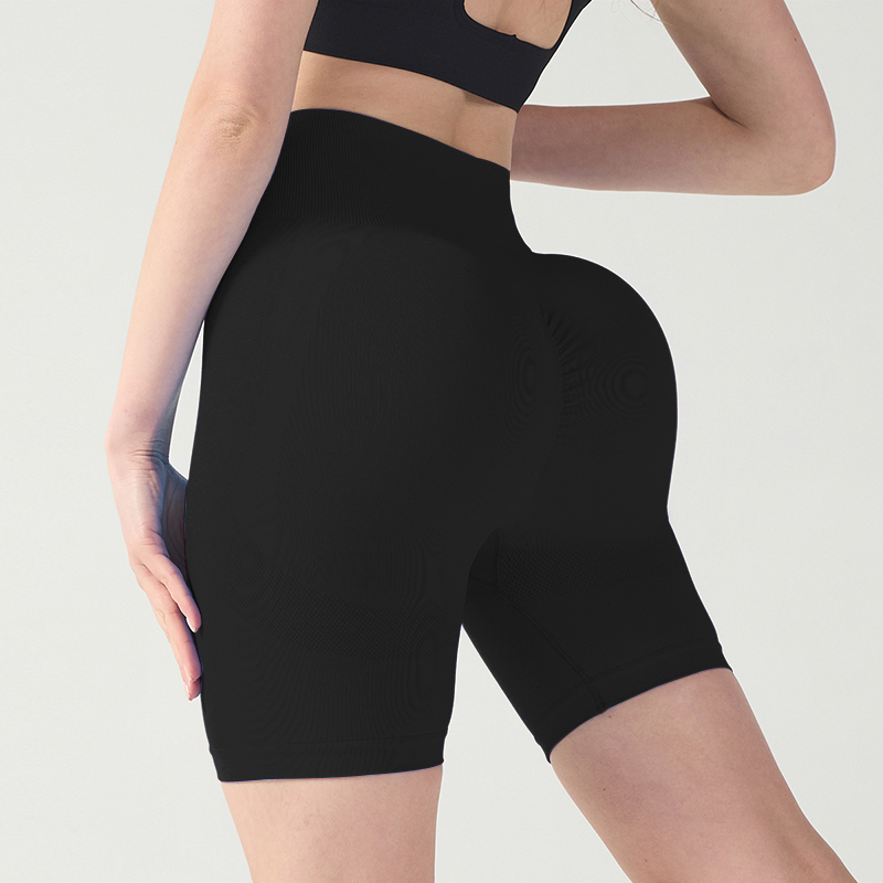 Pantalones cortos de yoga transpirables de cintura alta con ajuste perfecto y sensación de tacto suave