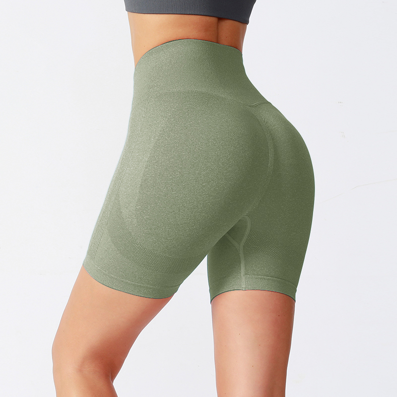 Pantalones cortos de yoga transpirables de ajuste cómodo con cintura elástica