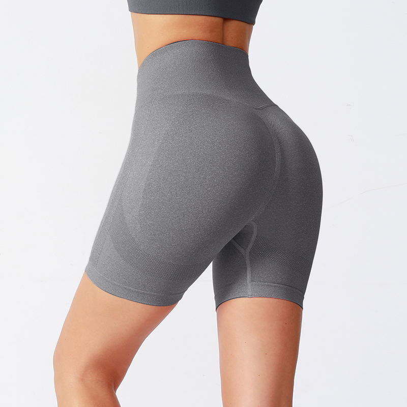 Pantalones cortos de yoga transpirables de ajuste cómodo con cintura elástica