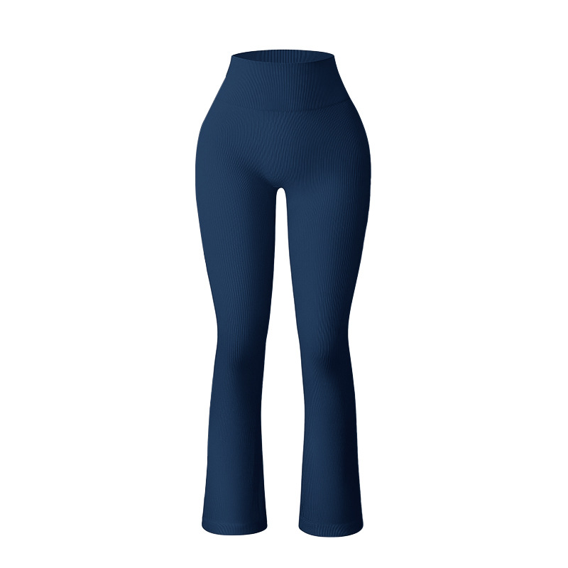 Pantalones acampanados de yoga de cintura alta con control de barriga y comodidad elástica