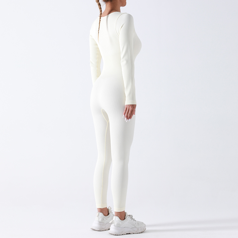 Mono de yoga deportivo de manga larga estilo deportivo de moda