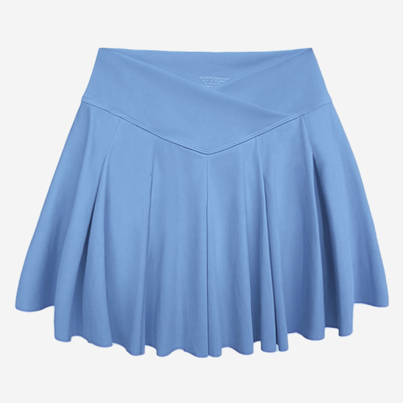 Falda de tenis deportiva con bolsillo lateral para teléfono para mujer